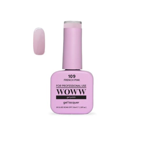Ημιμόνιμο Βερνίκι New Woww Cosmetics 10ml French Pink - 109